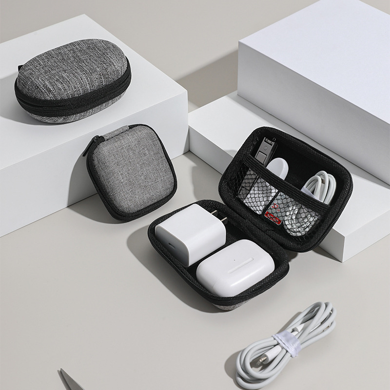 Tech Accessories Organizer Pouch - トラベルケーブルオーガナイザーエレクトロニクスオーガナイザーポータブルハイテクアクセサリーポーチバッグケーブル充電器電源イヤホン JAF217