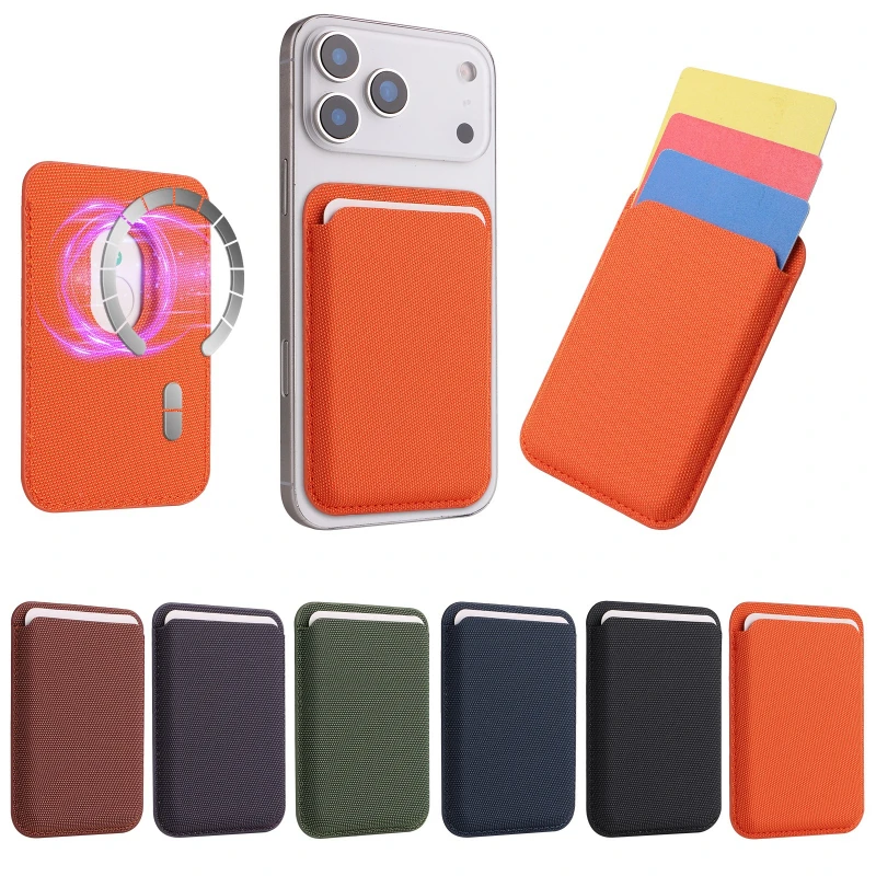 Tech Accessories For Iphone - Techwovenカードホルダー Magsafe対応 磁気テック織カード収納ケース iPhone 17 16