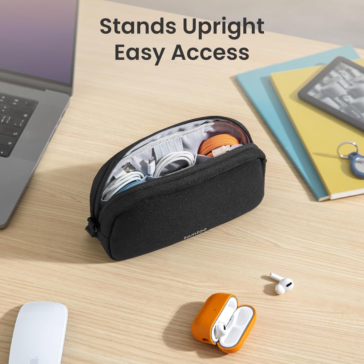 Tech Accessories Organizer Pouch - 電子機器オーガナイザー トラベルケース 防水トラベルバッグ ケーブルオーガナイザー 必需品テックポーチ アクセサリーキャリー収納