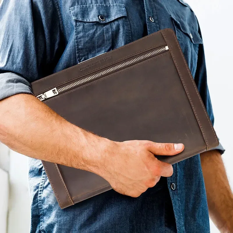 レザータブレット収納バッグ Apple iPad用 ジッパー - Tech Accessories Tablet のレビューと価格