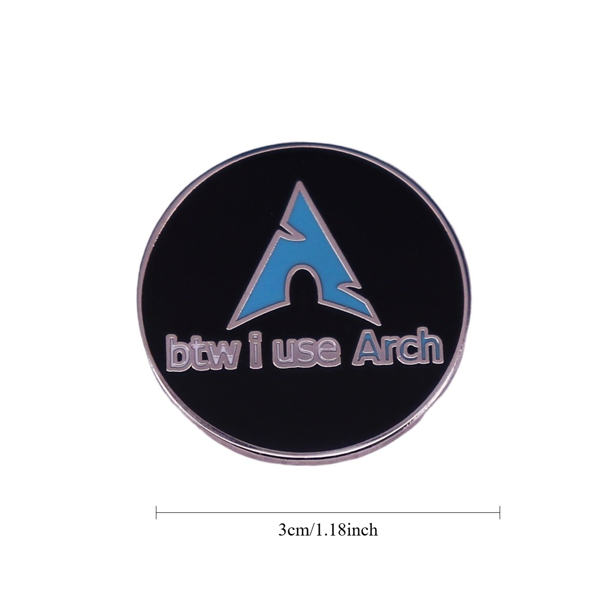 1個入り「BTW I Use Arch」エナメルピン - A - Tech Accessories Store のレビューと価格