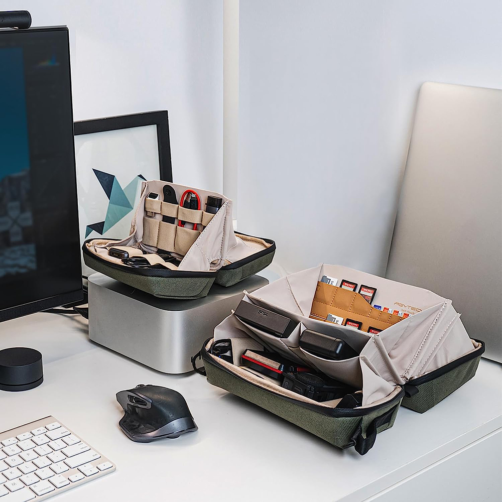 Pgytech-ケーブル、電話バッテリー、電子機器オーガナイ - Tech Accessories Organizer Pouch のレビューと価格