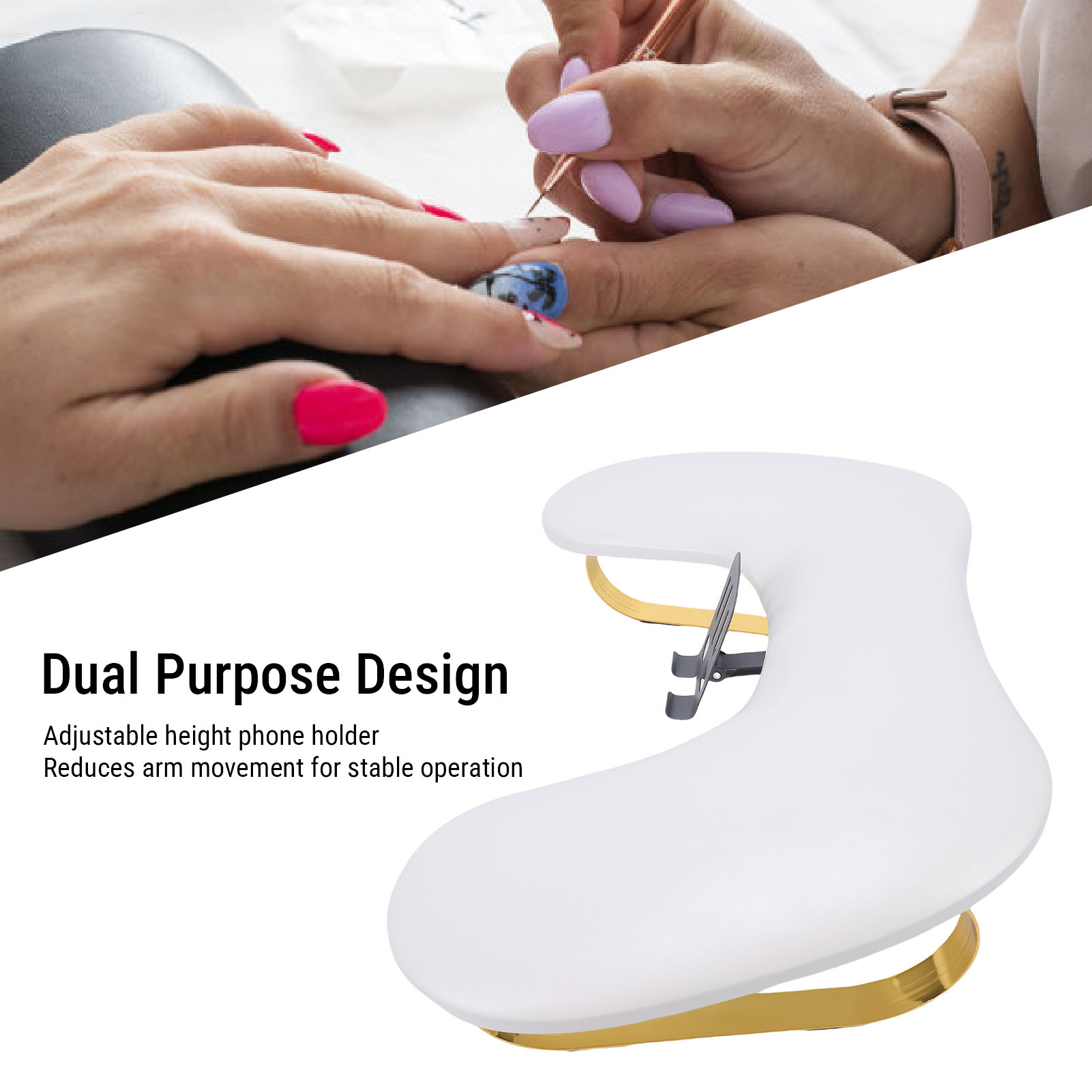 ネイルアームレスト、ネイルテック用PUレザーU字型マニキュア - Tech Accessories Stand のレビューと価格