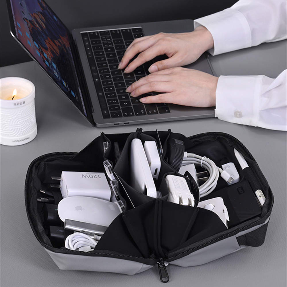 1 個のトラベルテックポーチ、防水コードケースエレクトロニク - Tech Accessories Organizer Pouch のレビューと価格