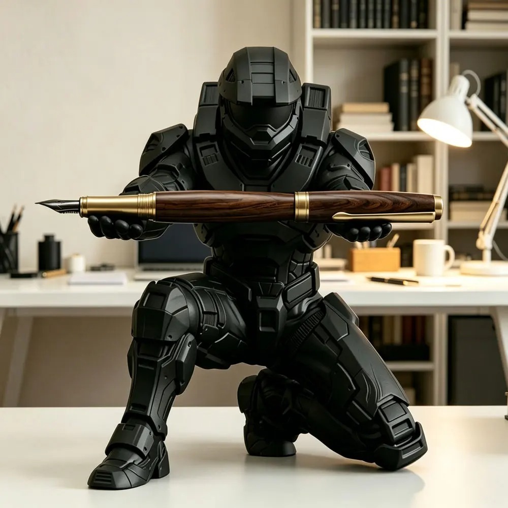 3Dプリント製ペンホルダー、クールなテクノロジー兵士ペンスタ - Tech Accessories Stand のレビューと価格