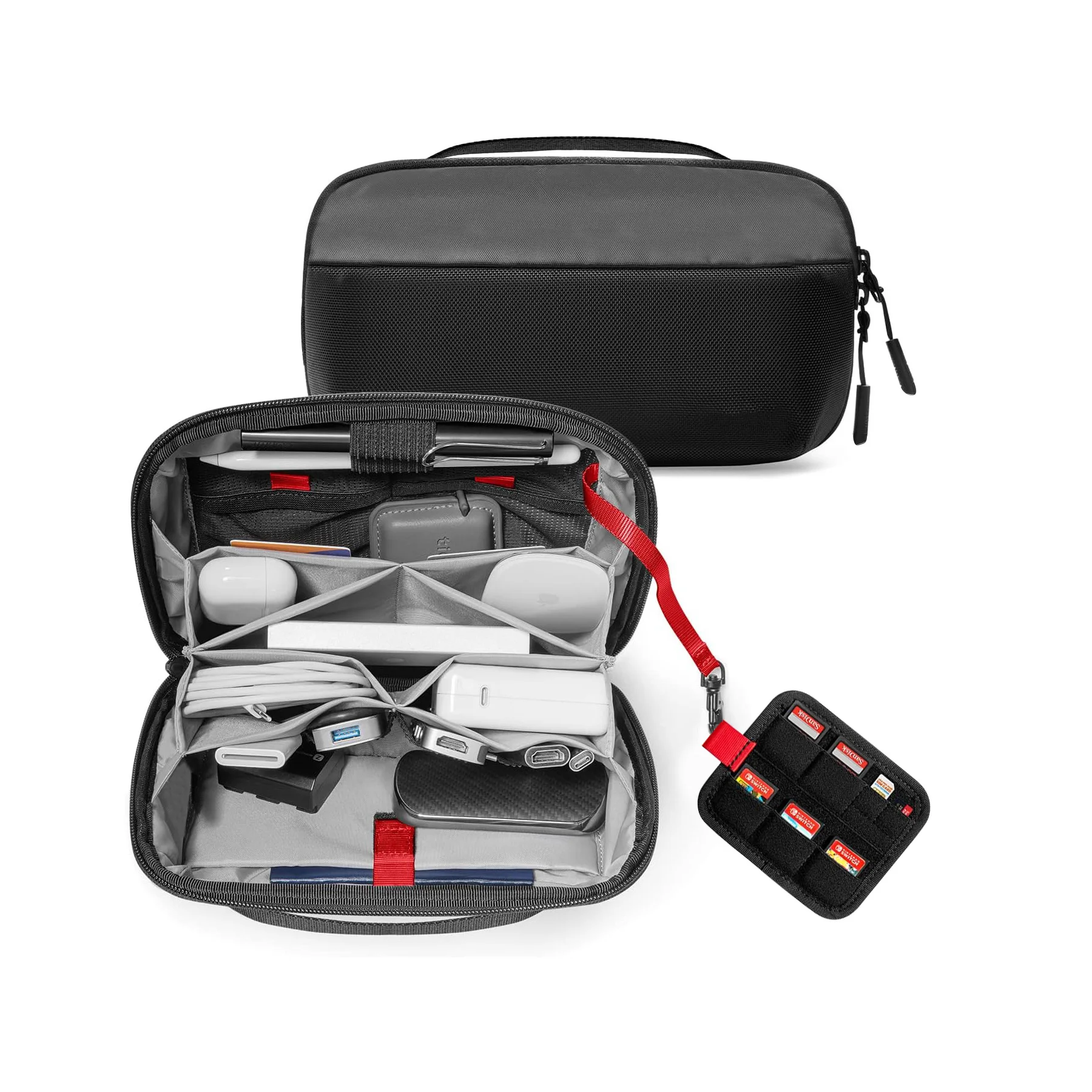 トラベルテックオーガナイザーポーチ、防水多機能電子機器アクセ - Tech Accessories Organizer Pouch のレビューと価格