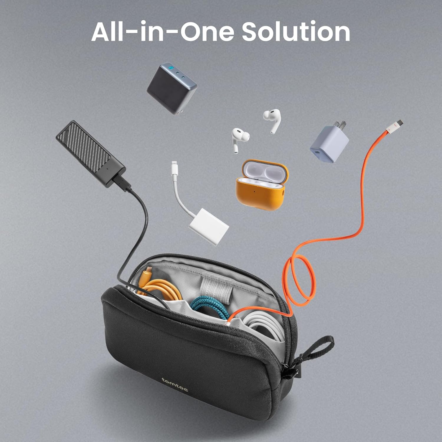 電子機器オーガナイザー トラベルケース 防水トラベルバッグ  - Tech Accessories Organizer Pouch のレビューと価格