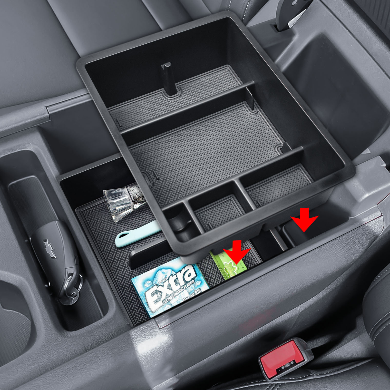 センターコンソールオーガナイザー 2024-2025 シボレ - Tech Accessories Organizer のレビューと価格