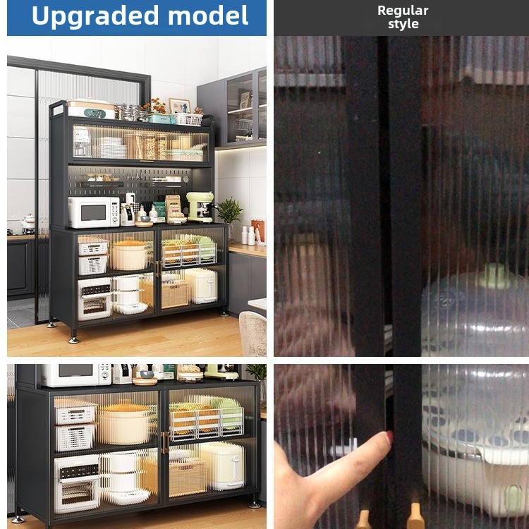 多層金属キッチン収納ラック床置きオーガナイザーキャビネット電 - Tech Accessories Organizer のレビューと価格