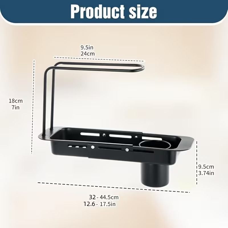 洗練されたデザイン、拡張可能なステンレス製キッチンシンクオー - Tech Accessories Organizer のレビューと価格