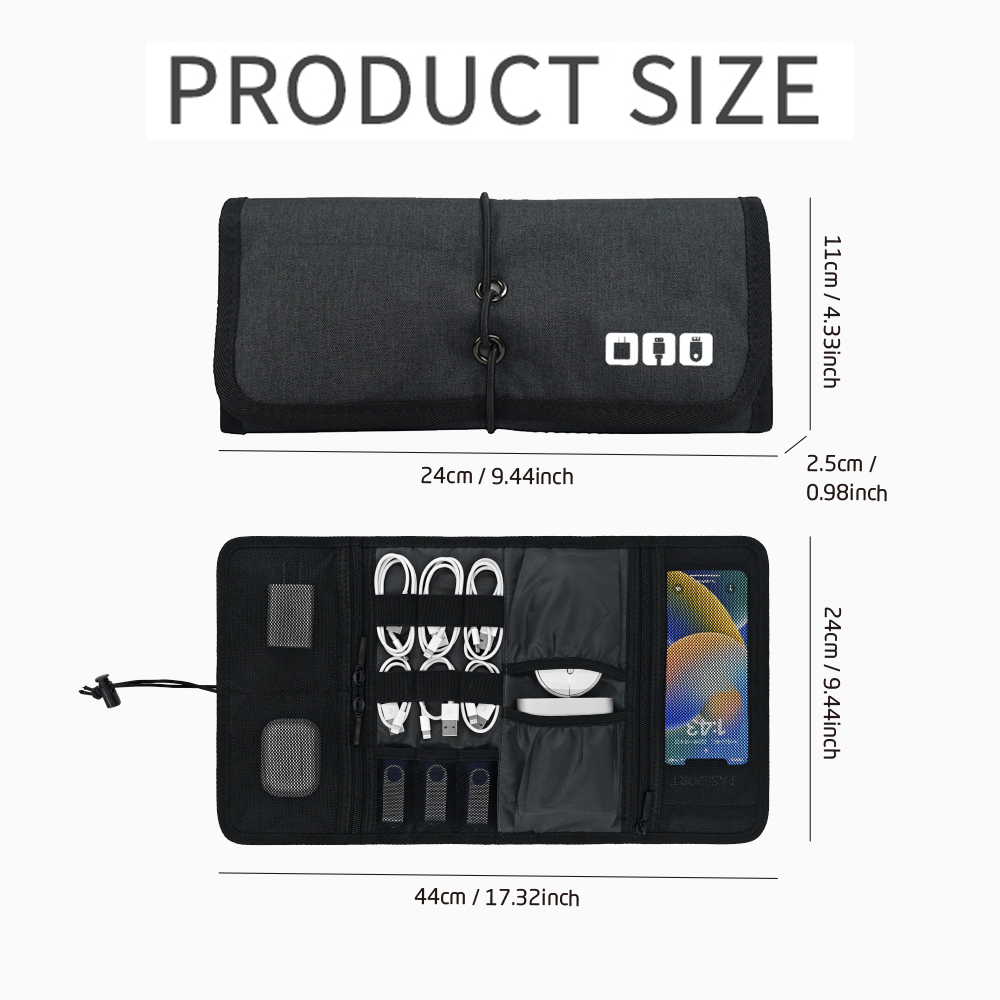 テックオーガナイザーバッグ ケーブル収納ケース トラベル電子 - Tech Accessories Organizer のレビューと価格