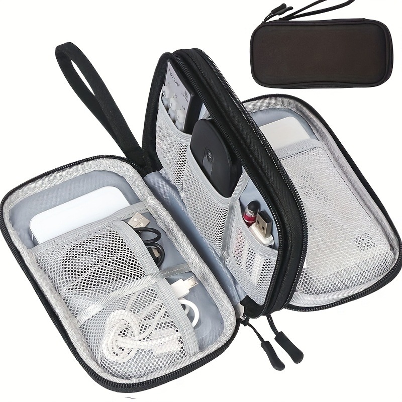 トラベルオーガナイザーバッグ、多ポケット収納ポーチ、トイレタ - Tech Accessories Organizer のレビューと価格