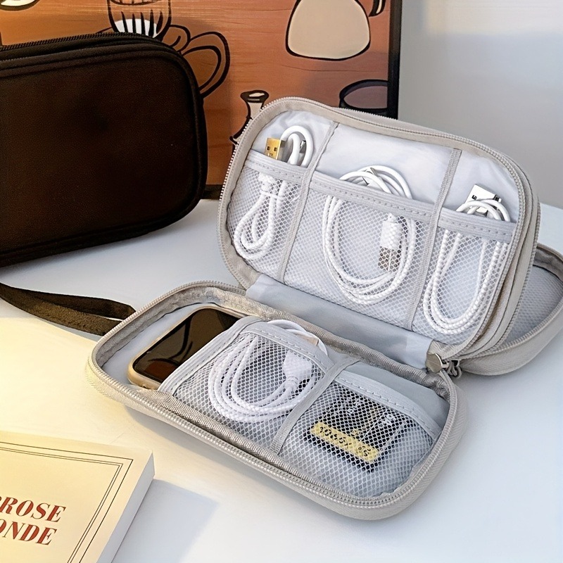 トラベルオーガナイザーバッグ、多ポケット収納ポーチ、トイレタ - Tech Accessories Organizer のレビューと価格