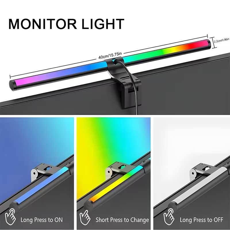 コンピュータモニターライトバー PCモニター用 USB給電L - Monitor Light Bar のレビューと価格