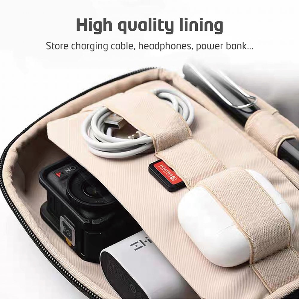 大容量テックオーガナイザーバッグ 旅行用電子機器アクセサリー - Tech Accessories Organizer Pouch のレビューと価格