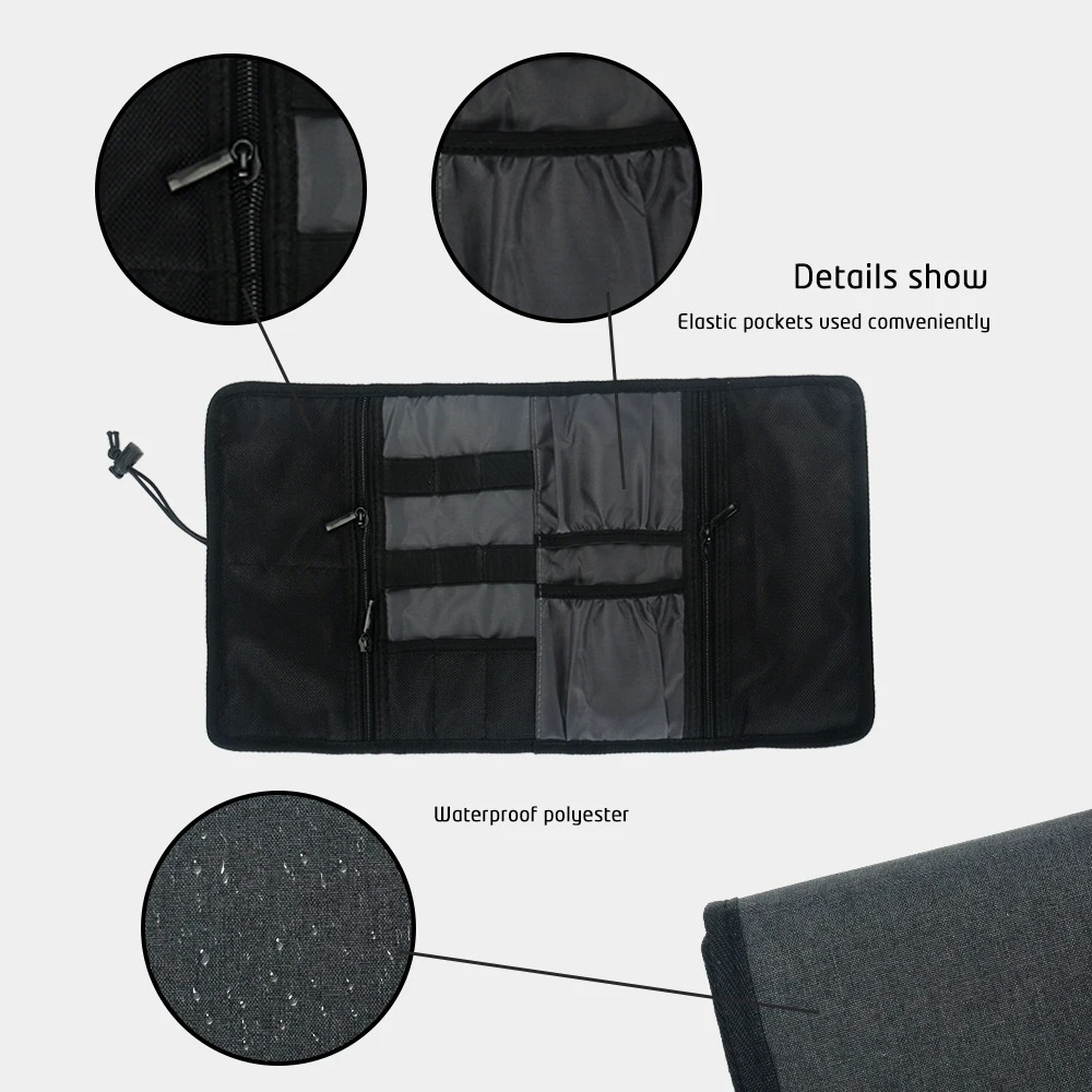 電子オーガナイザーコードポーチ、トラベルケーブル、充電器、電 - Tech Accessories Organizer Pouch のレビューと価格