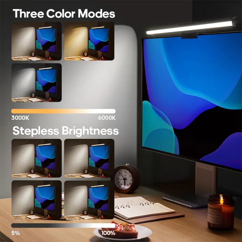 LEDモニターライトバー コンピューターランプ 読書灯 スク - Monitor Light Bar のレビューと価格