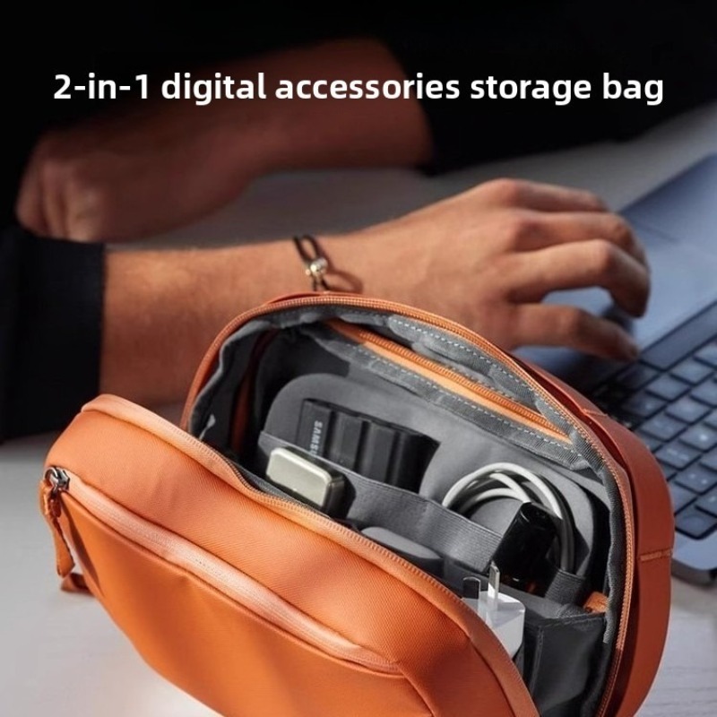 デジタル機器オーガナイザーポーチ、取り外し可能な二層式ケーブ - Tech Accessories Case のレビューと価格