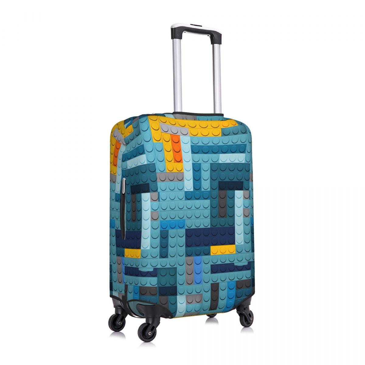 ブルーテックピクセルビルディングブロックテクスチャスーツケー - Tech Accessories Case のレビューと価格