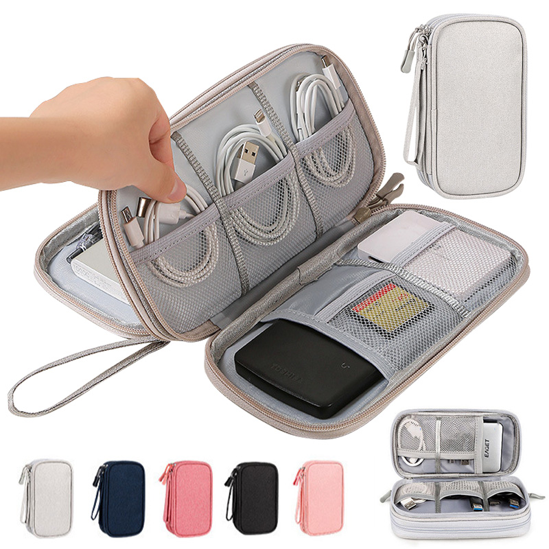 多色ポータブルトラベルデジタル収納バッグ - 充電器、USB - Tech Accessories Case のレビューと価格